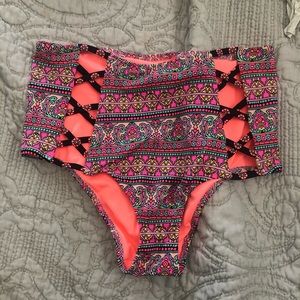 High waisted bikini bottoms
